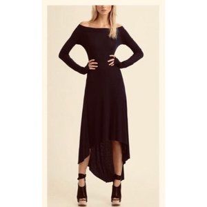 BCBG MAXAZRIA AURELA ESSENTIAL BLACK KNIT DRESS